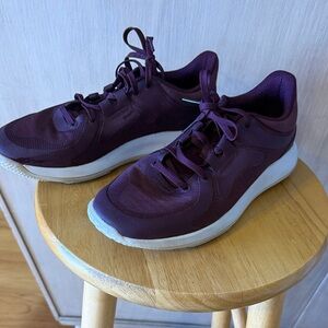 Maroon/ grape color lululemon sneakers